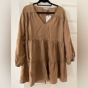 Zara Tan Mini Dress
